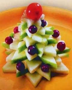 Елочка из яблока